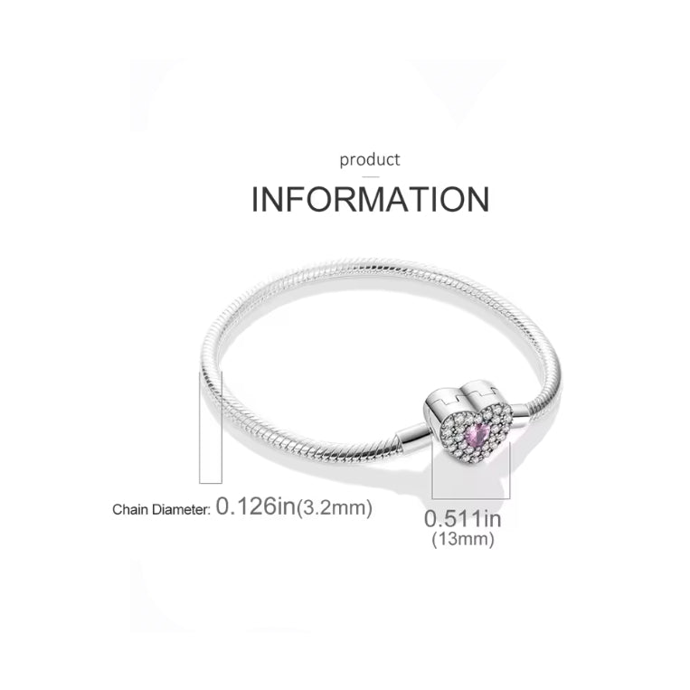 Heart Bracelet Bracelet (Pandora Compatible)