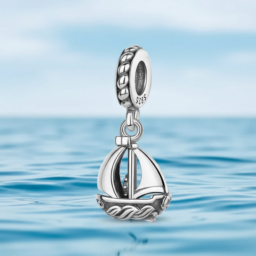 Ship charm (Pandora Compatible)