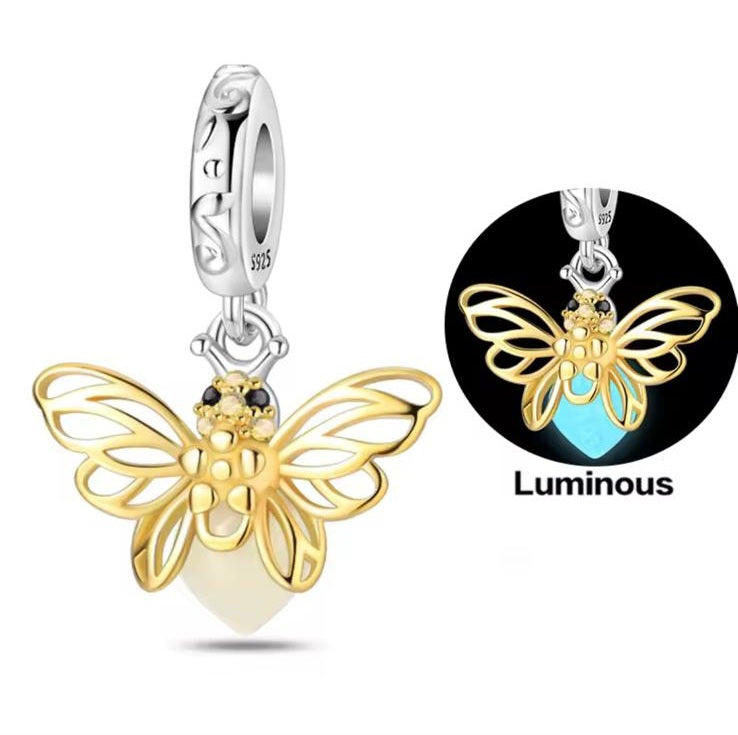 Golden Firefly Charm