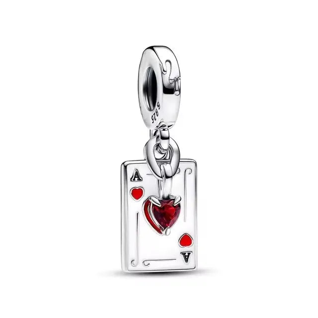 Ace of Hearts Card Charm