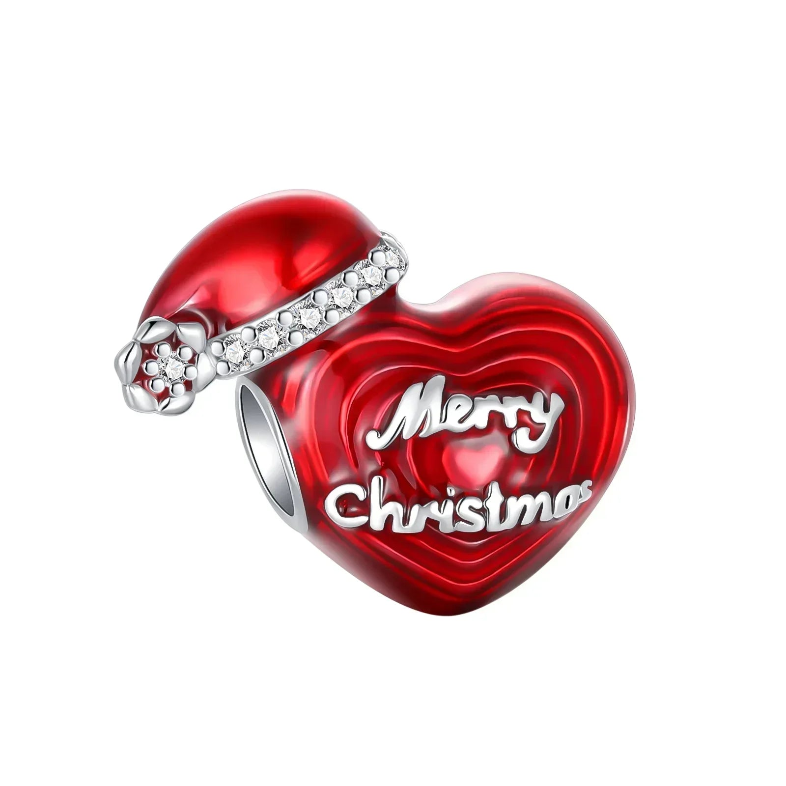 Christmas Heart Charm