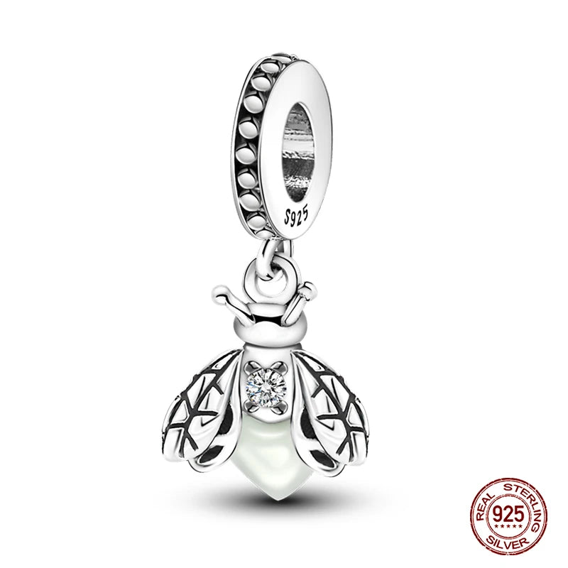 White Firefly Charm